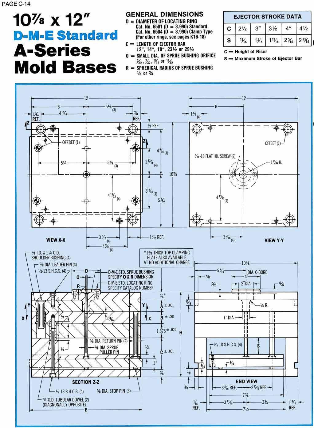 DME A series mold bases