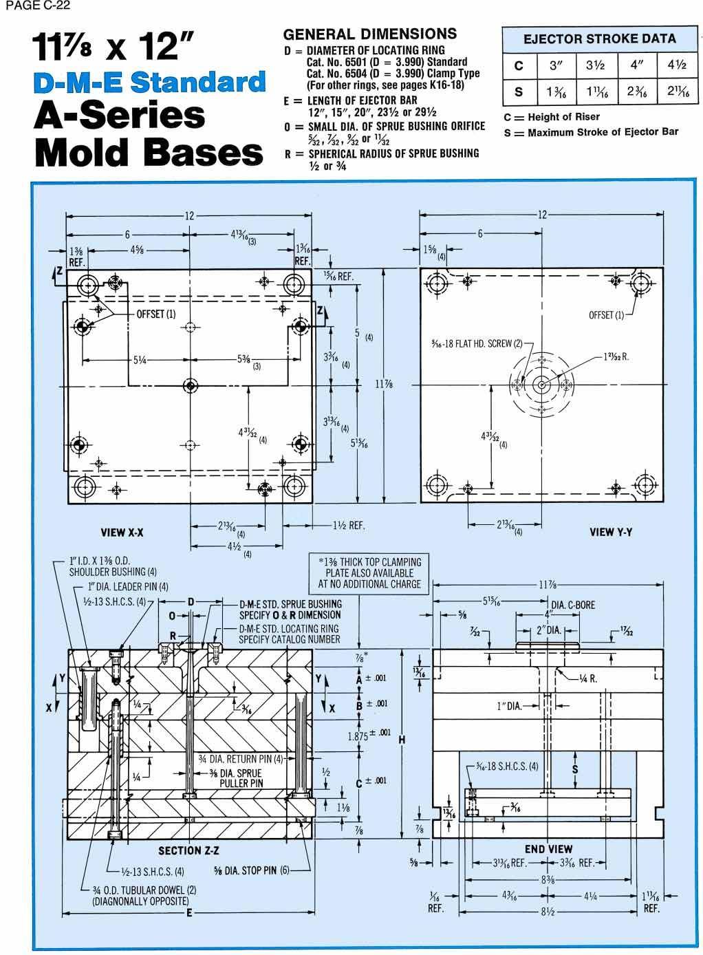 DME A series mold bases