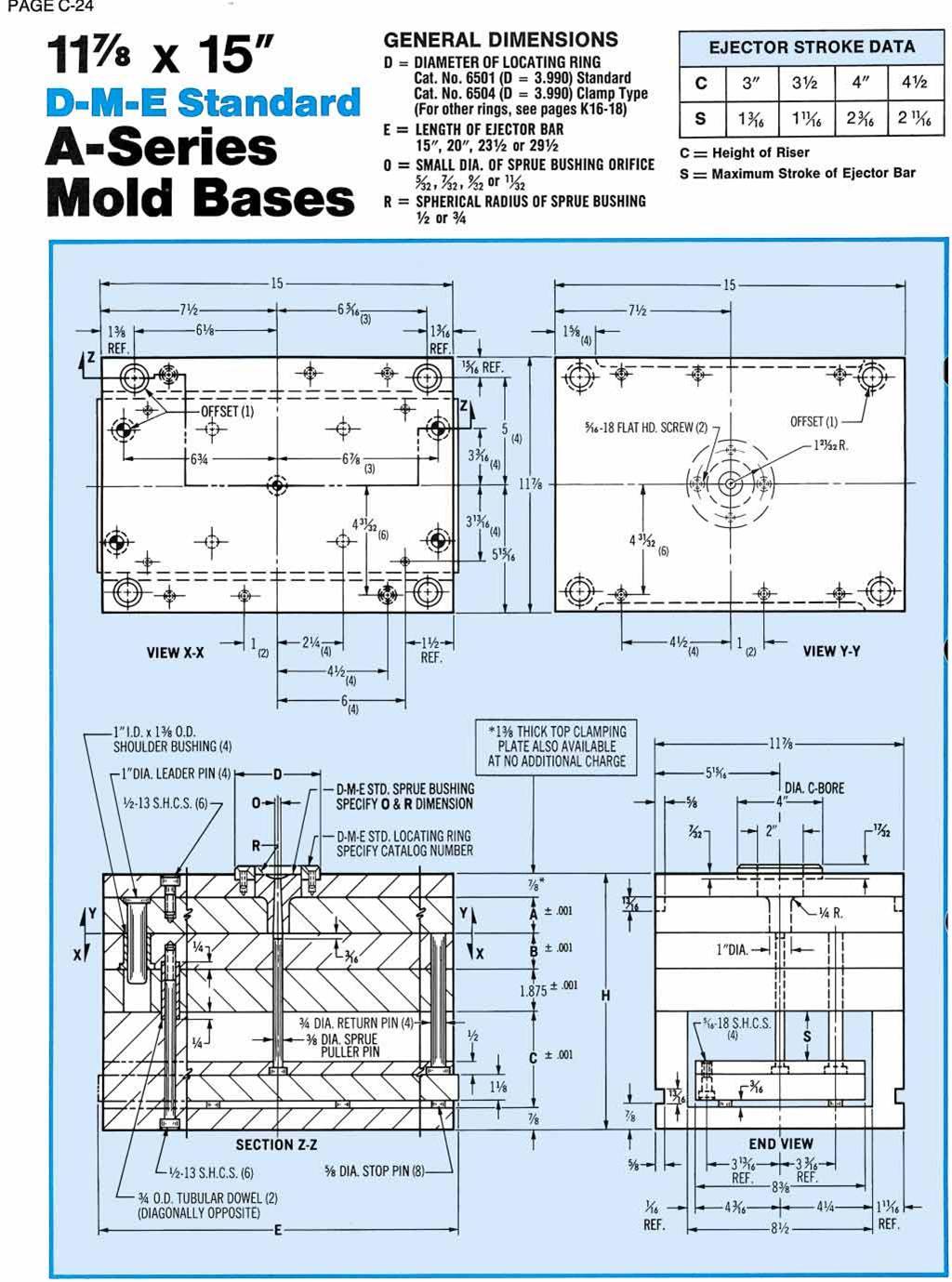 DME A series mold bases