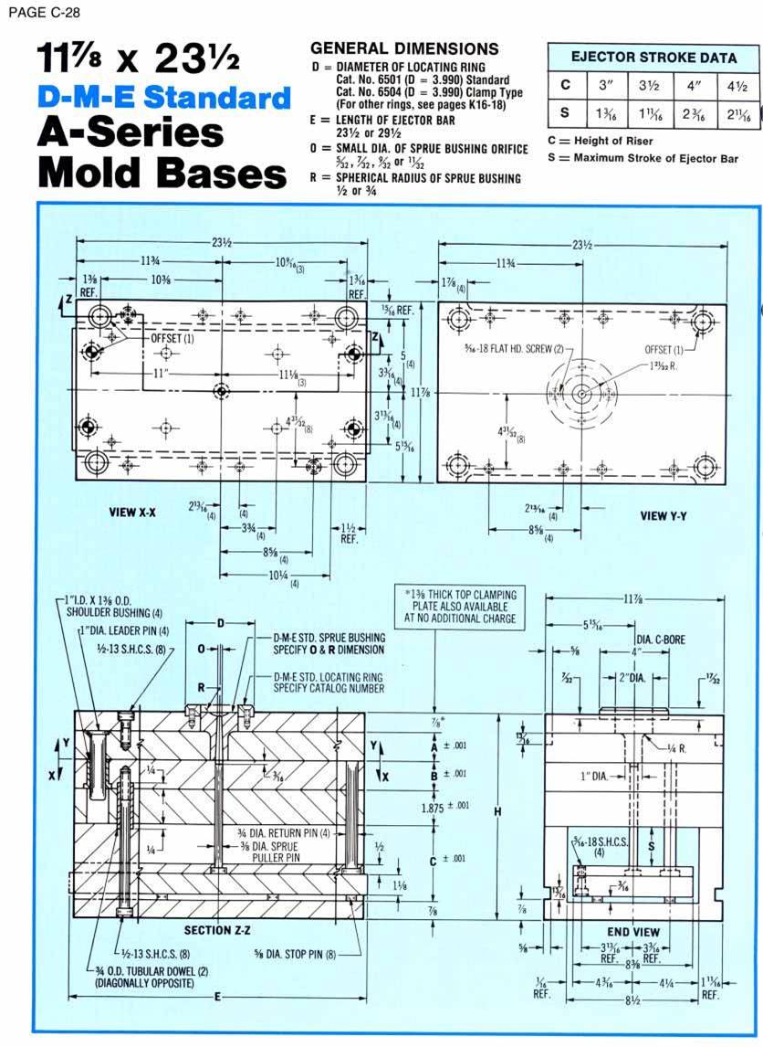 DME A series mold bases